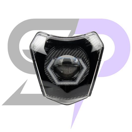 Faro EXAGONAL Eye RGB per KTM Carbon Look Sondera