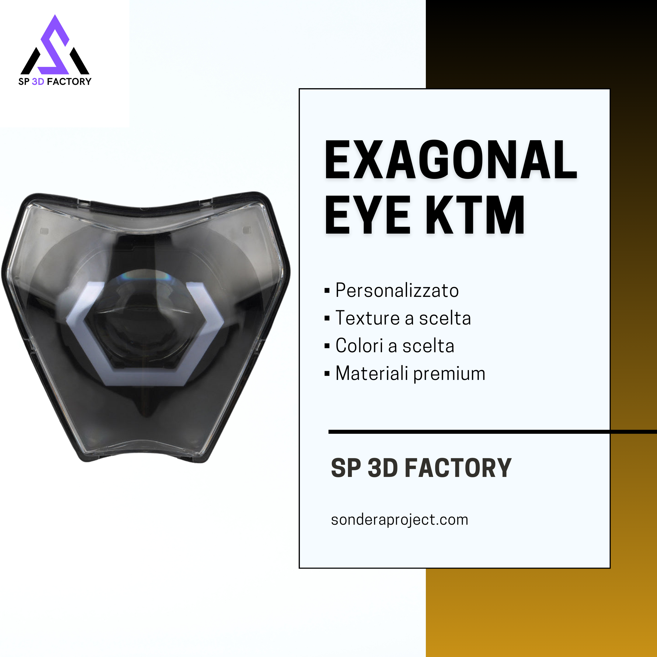 Faro EXAGONAL Eye per KTM