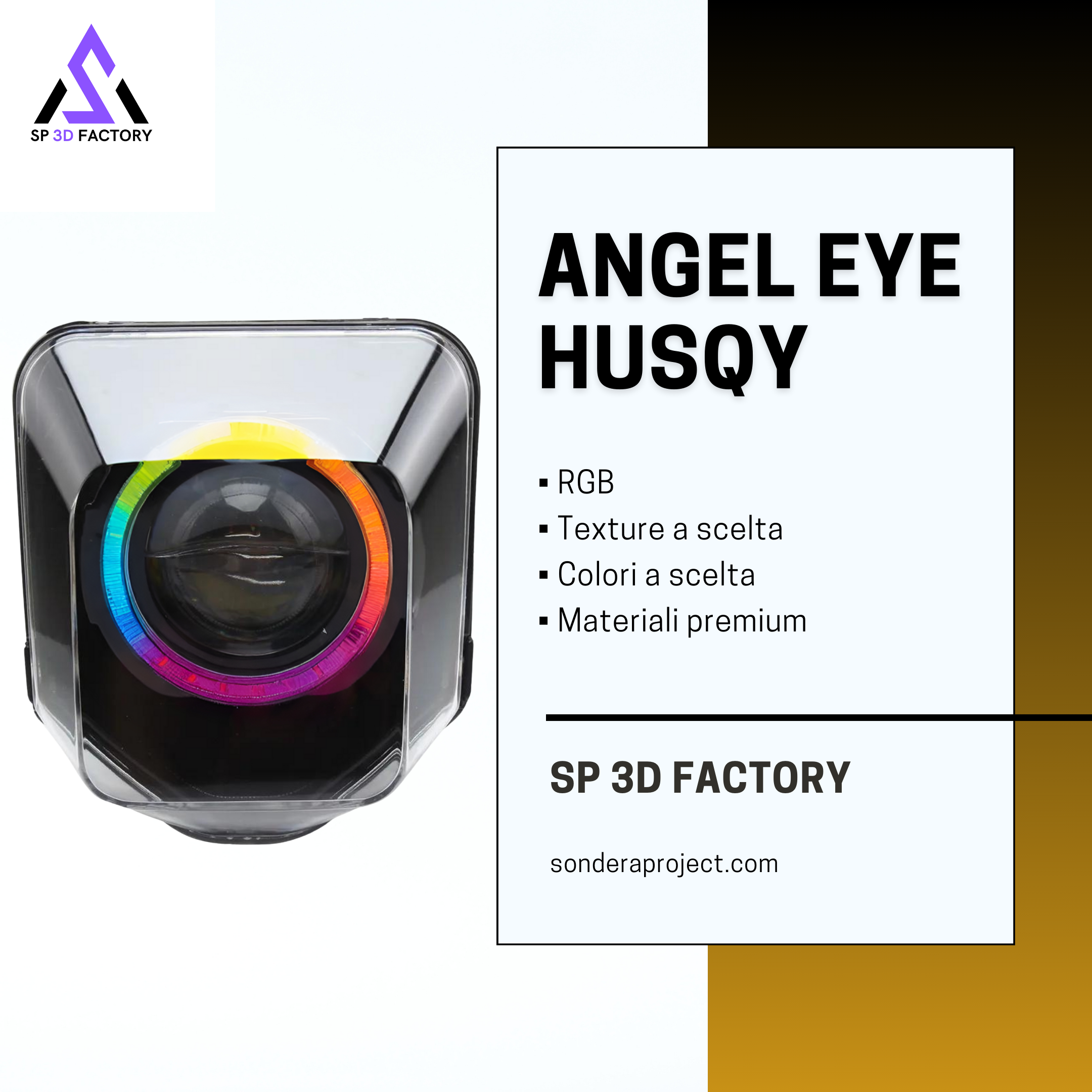 ANGEL Eye RGB headlight for HUSQVARNA