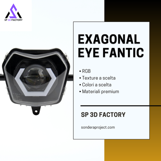 Faro EXAGONAL Eye RGB per FANTIC