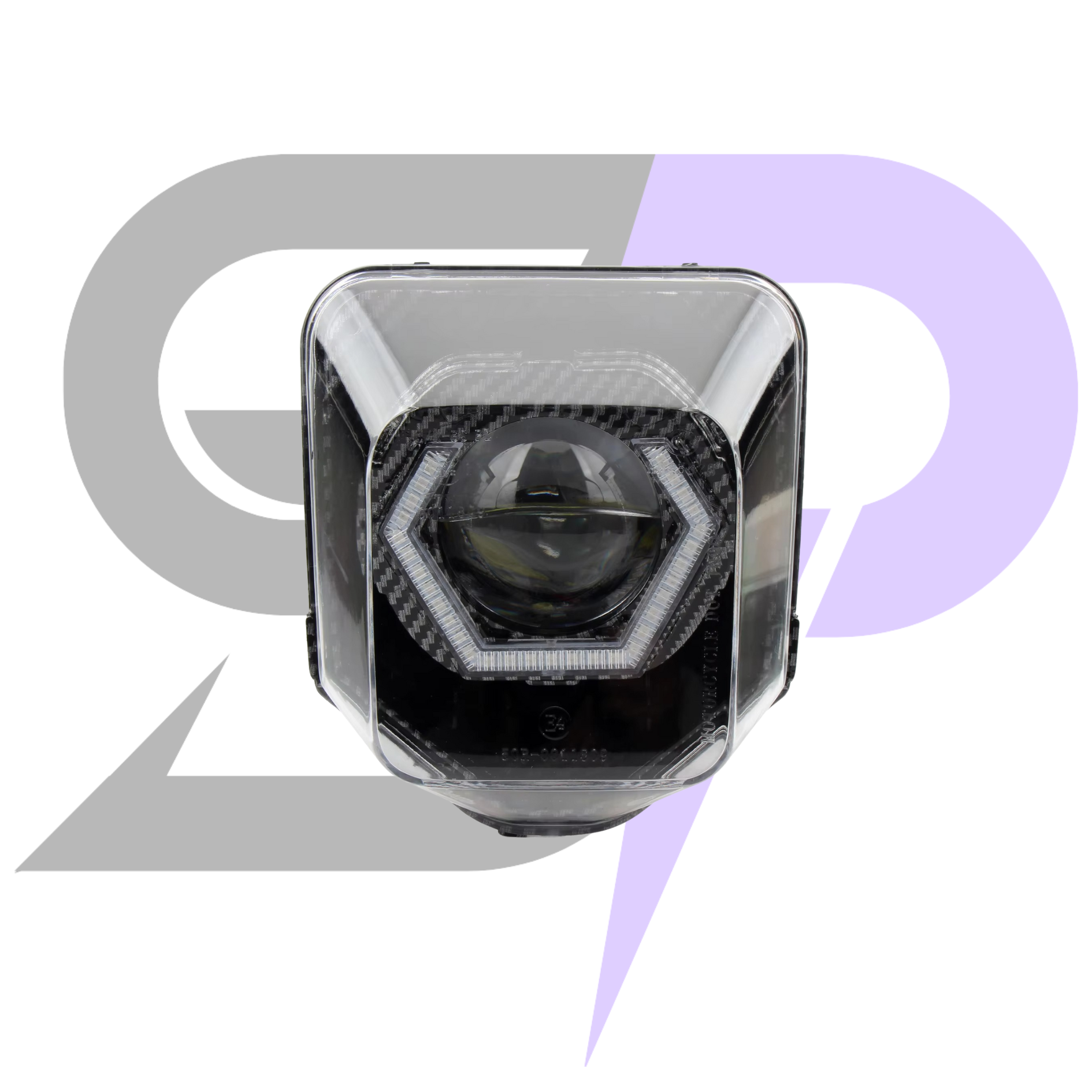 Faro EXAGONAL Eye RGB per HUSQVARNA 4.0 CARBON LOOK