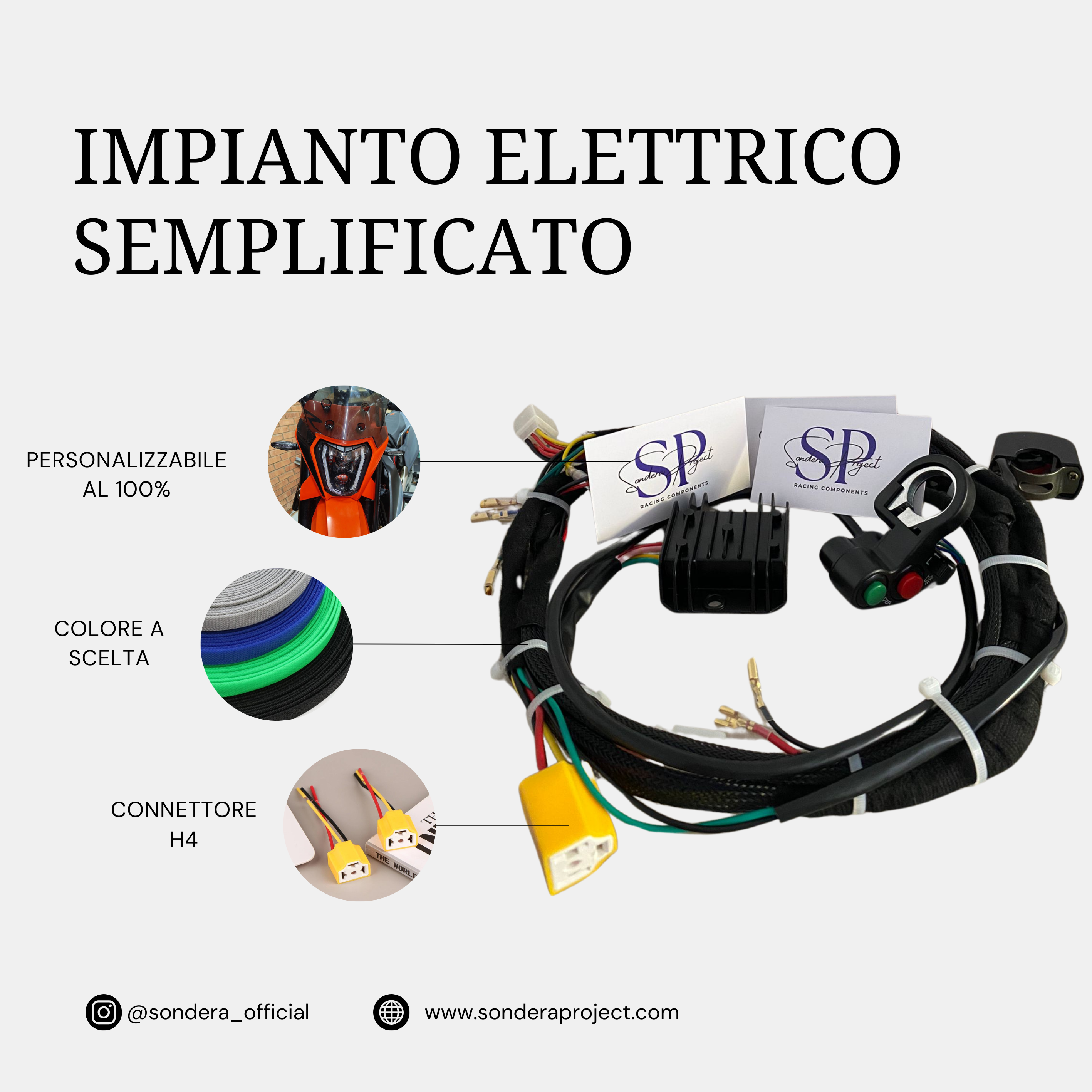 Impianto elettrico semplificato a statore – COMPLETO