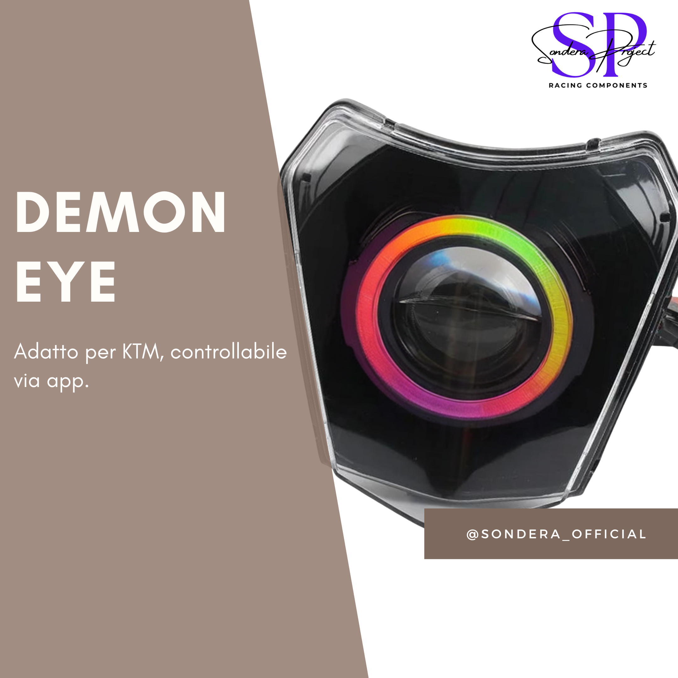 Faro DEMON Eye RGB per KTM - GRUPPO OTTICO