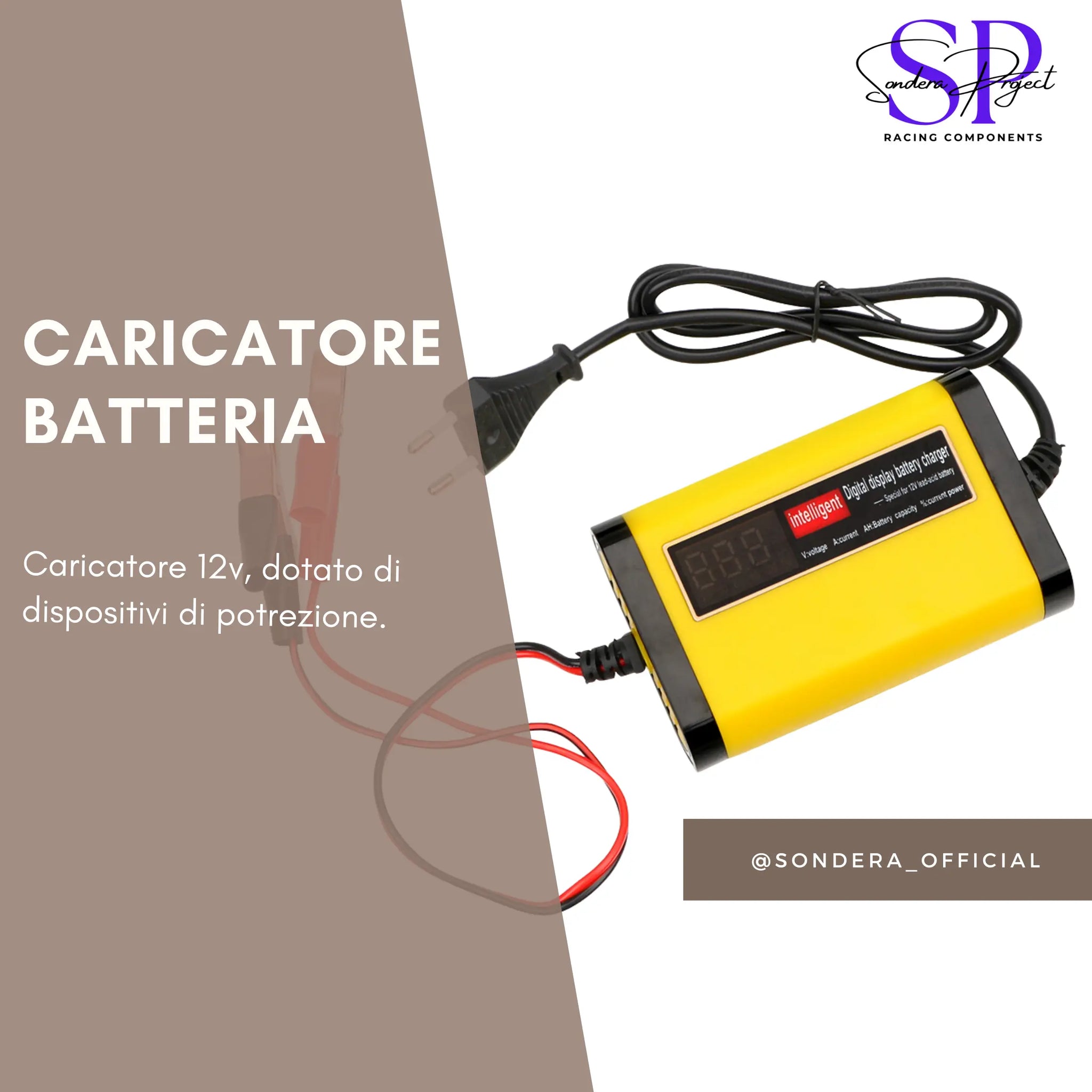 Caricatore Batteria 12V Sondera Project