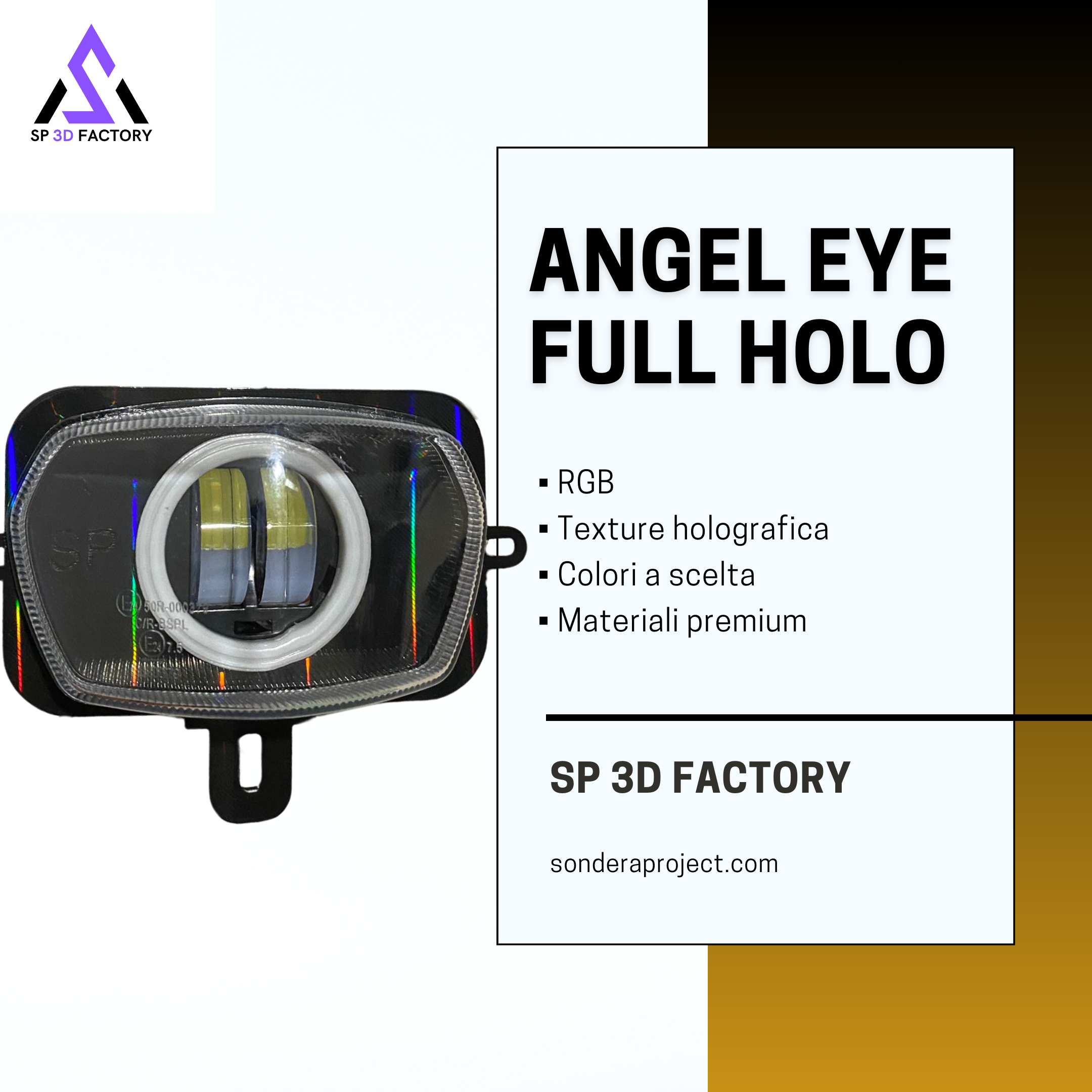 Faro ANGEL Eye RGB per V Face - OLOGRAFICO