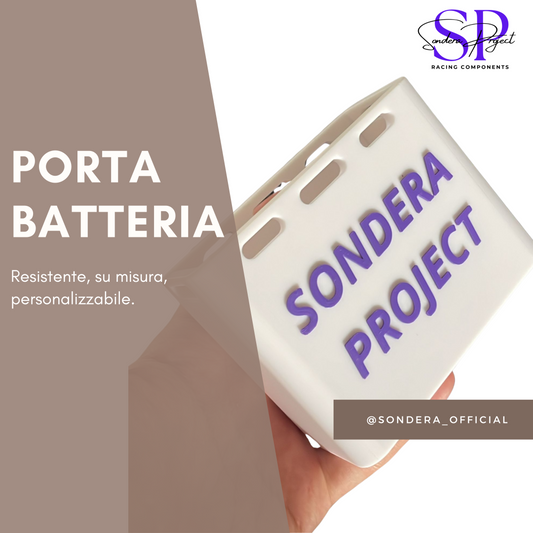 Porta batteria 100% personalizzabile