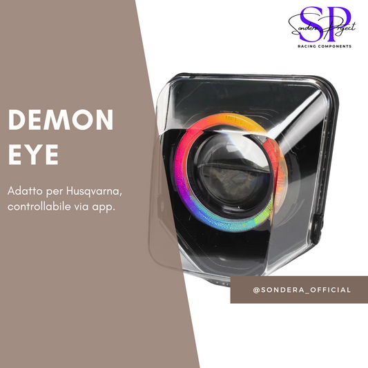 Faro DEMON Eye RGB per Husqvarna - Gruppo ottico