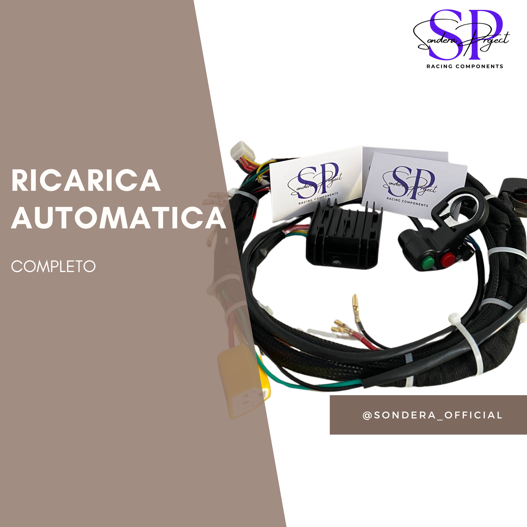 Impianto elettrico semplificato ricarica automatica – COMPLETO