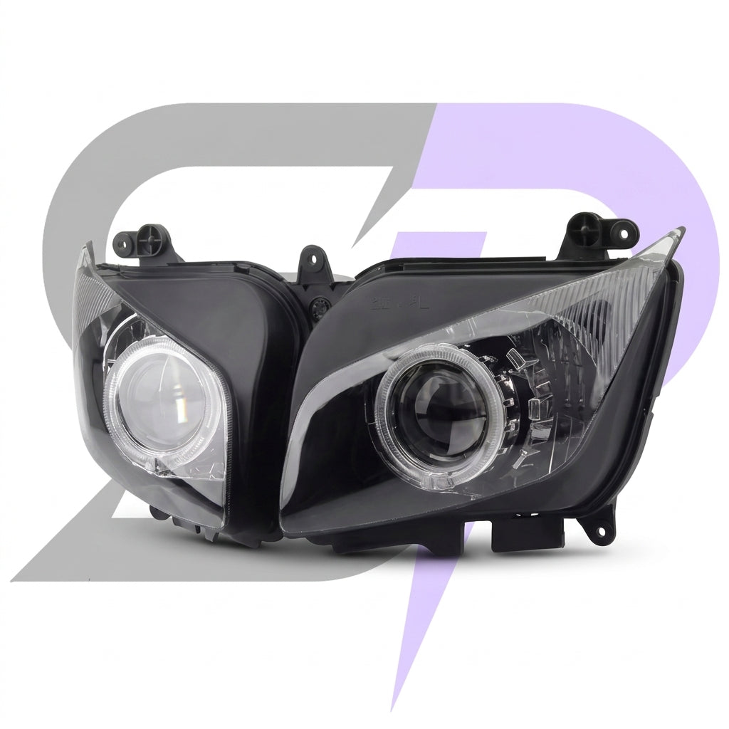 Faro Anteriore LED Proiettore Angel Eyes Moto | Sondera Project